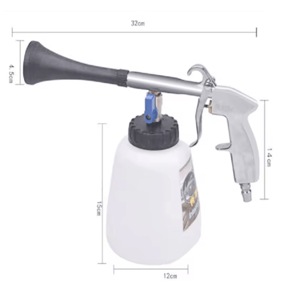 TurboBlast Car Interior Cleaning Gun High Power Air Blower With Brush 5