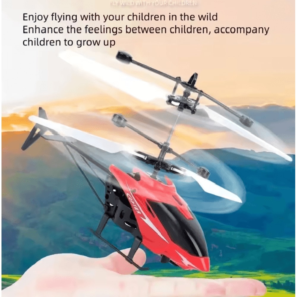SkyMini Rechargeable RC Drone Safe Fall Resistant Helicopter Toy 1