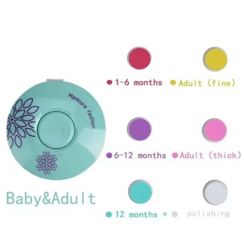 Electric Baby Nail Trimmer Gentle Infant Nail Care Kit 7