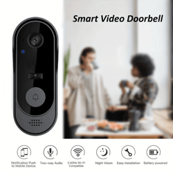 smart wifi video doorbell camera with night vision