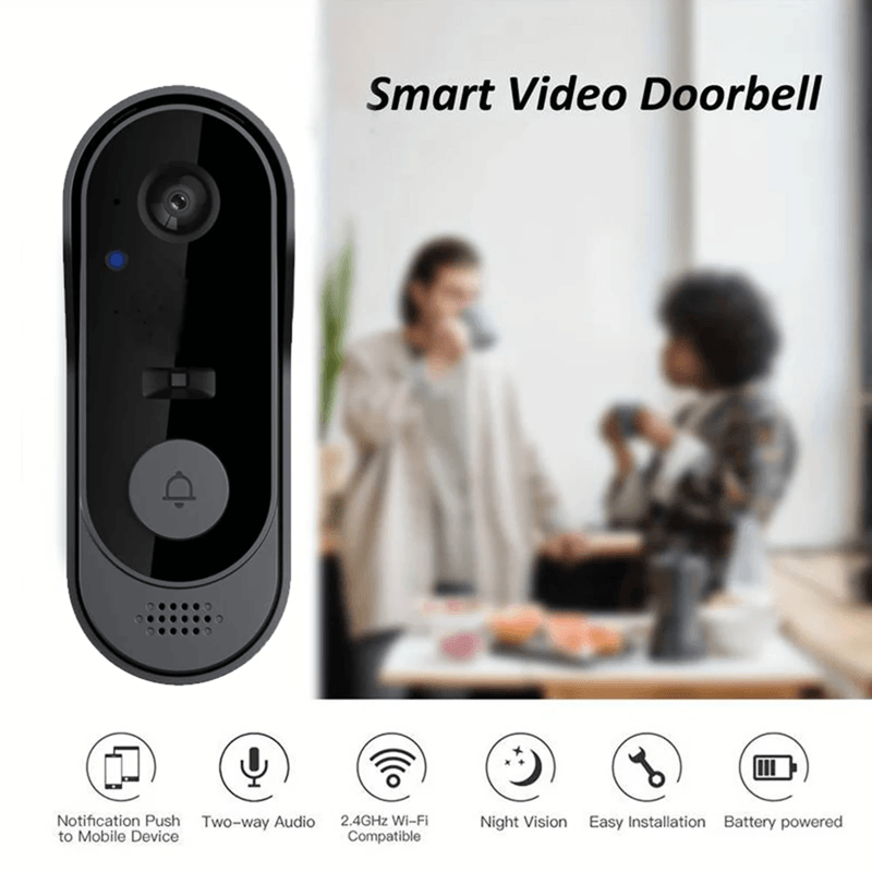 Smart WiFi Video Doorbell Camera With Night Vision 0