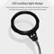 LED Magnifying Glass Repair Stand With Adjustable Strap 3