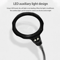 LED Magnifying Glass Repair Stand With Adjustable Strap 3