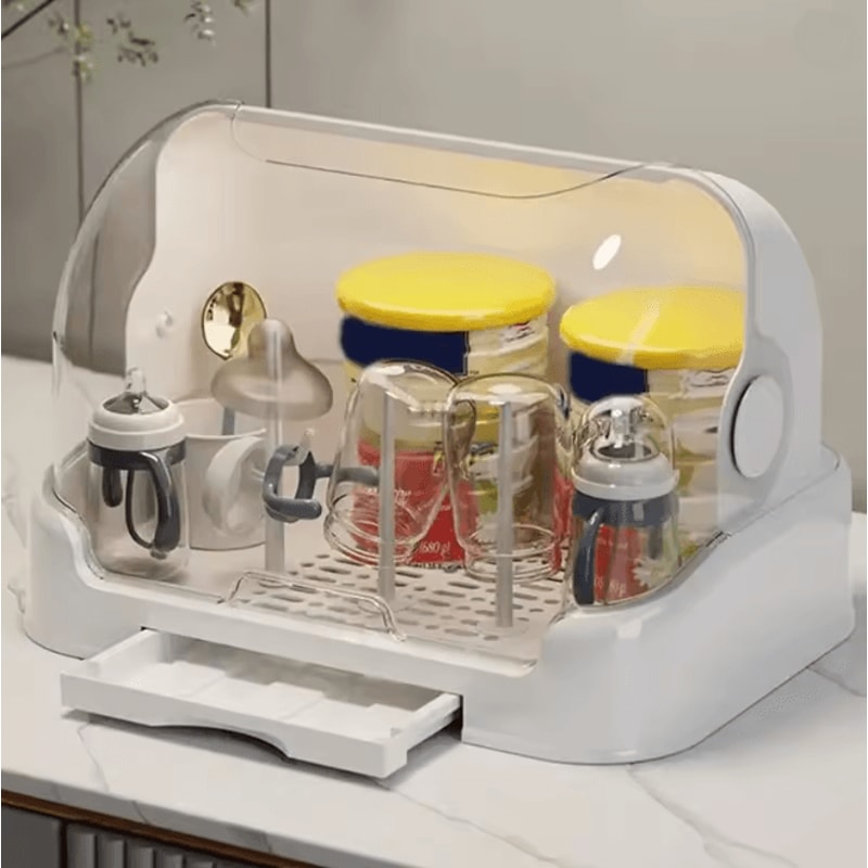 CleanNest Portable Baby Bottle Drying Rack Organizer 1