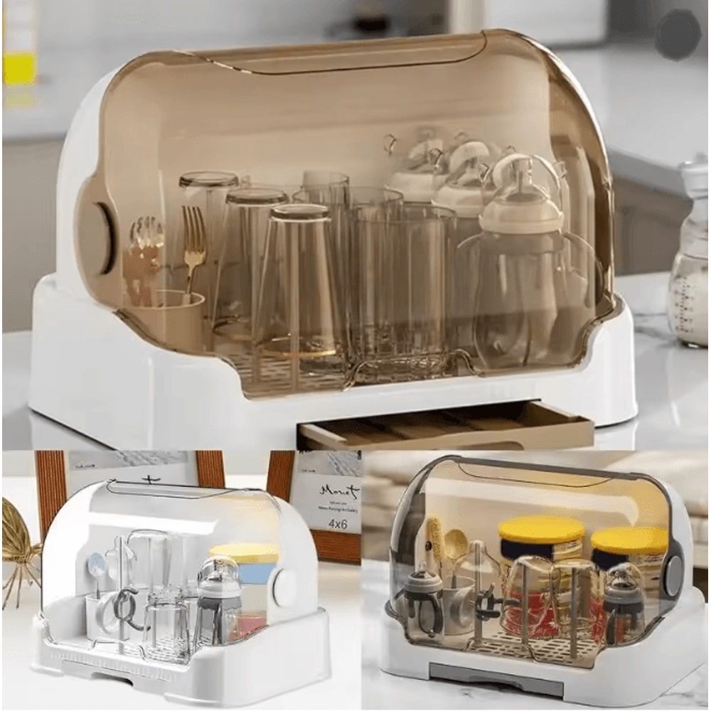 CleanNest Portable Baby Bottle Drying Rack Organizer 2