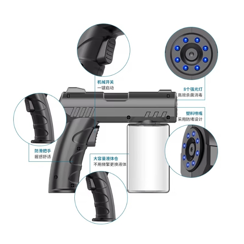 PureMist Portable Nano Steam Spray Disinfection Gun 0