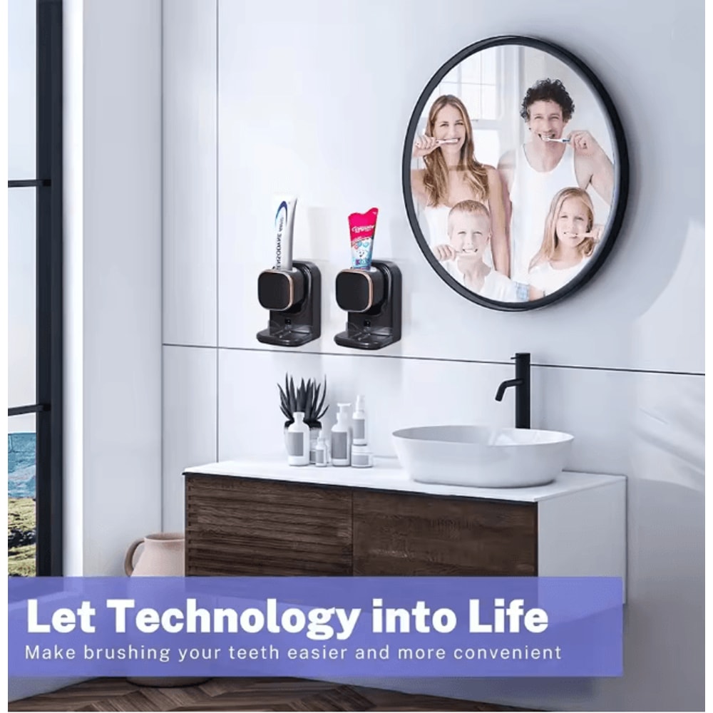 CleanPress Automatic Toothpaste Dispenser Wall Mounted Squeezer 3