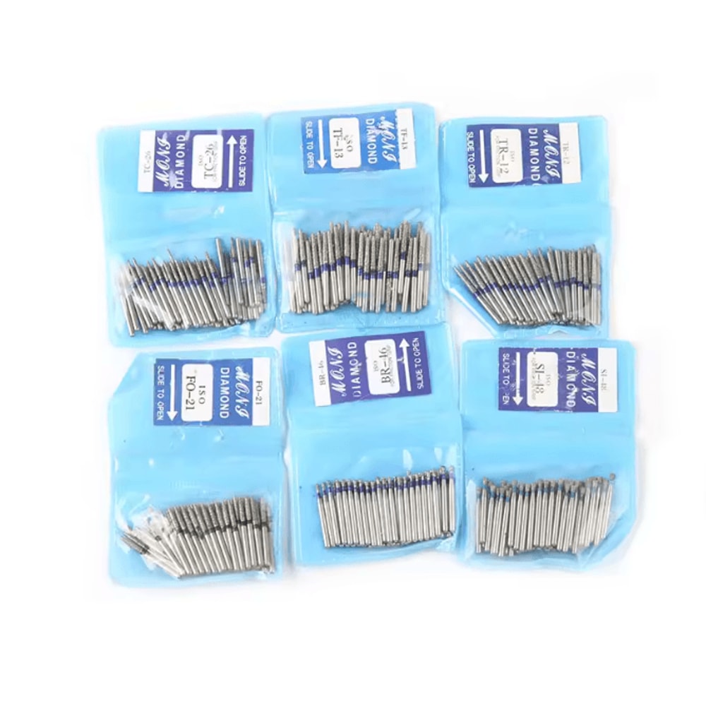 ProShine Dental Diamond Polishing Burs 50 Piece Set 0