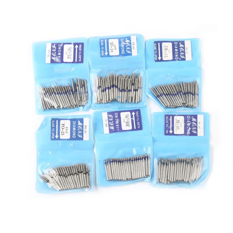 ProShine Dental Diamond Polishing Burs 50 Piece Set 0