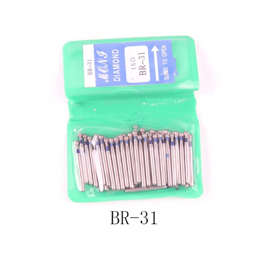 ProShine Dental Diamond Polishing Burs 50 Piece Set 4