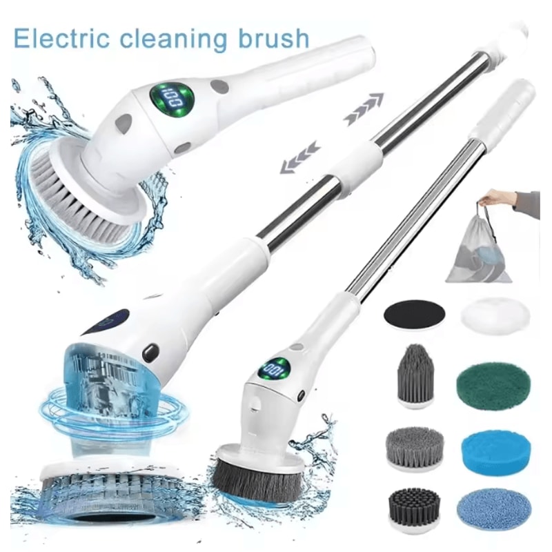 SpinPro 8 In 1 Electric Cleaning Brush With LED Light 0