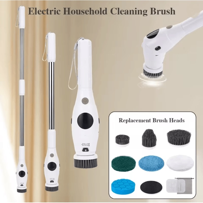 SpinPro 8 In 1 Electric Cleaning Brush With LED Light 5