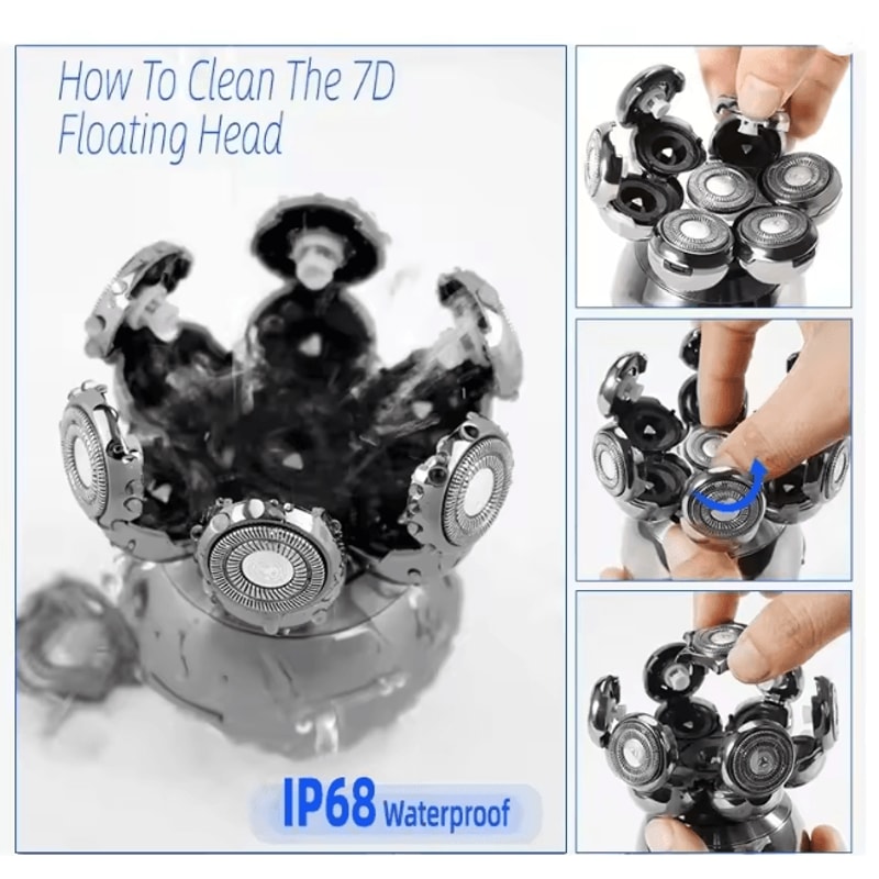 FlexShave 7D Electric Head Shaver For Men 2