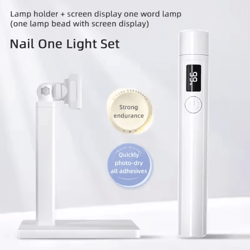 glowpro portable uv led nail lamp mini nail dryer stand