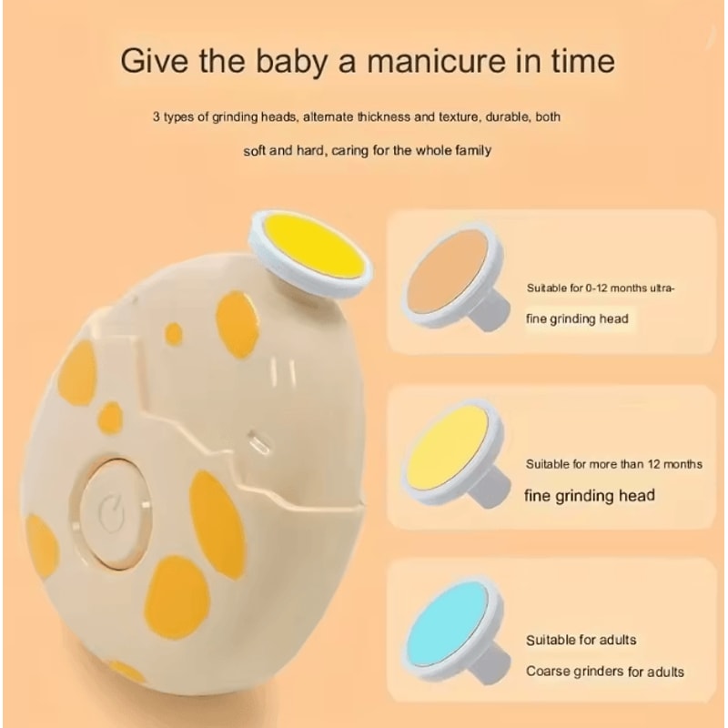 GentleCare Electric Baby Nail Trimmer Safety Grooming Kit 0