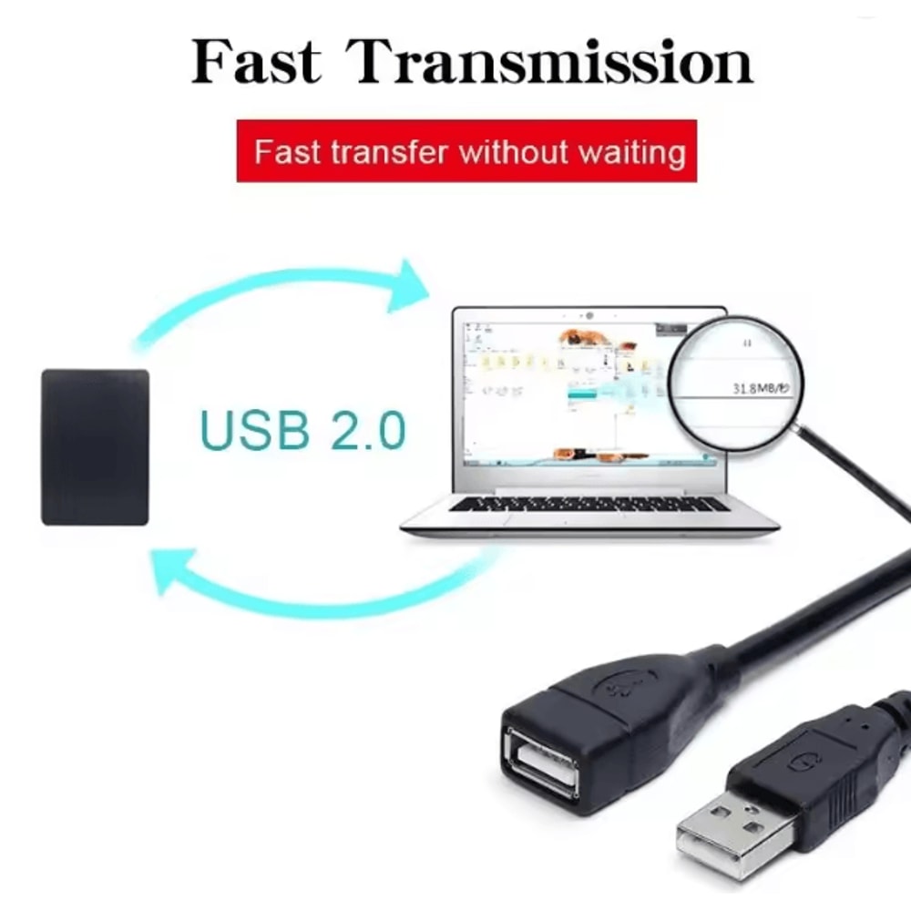 ExtendLink USB 20 Extension Cable High Speed Data Transfer 2