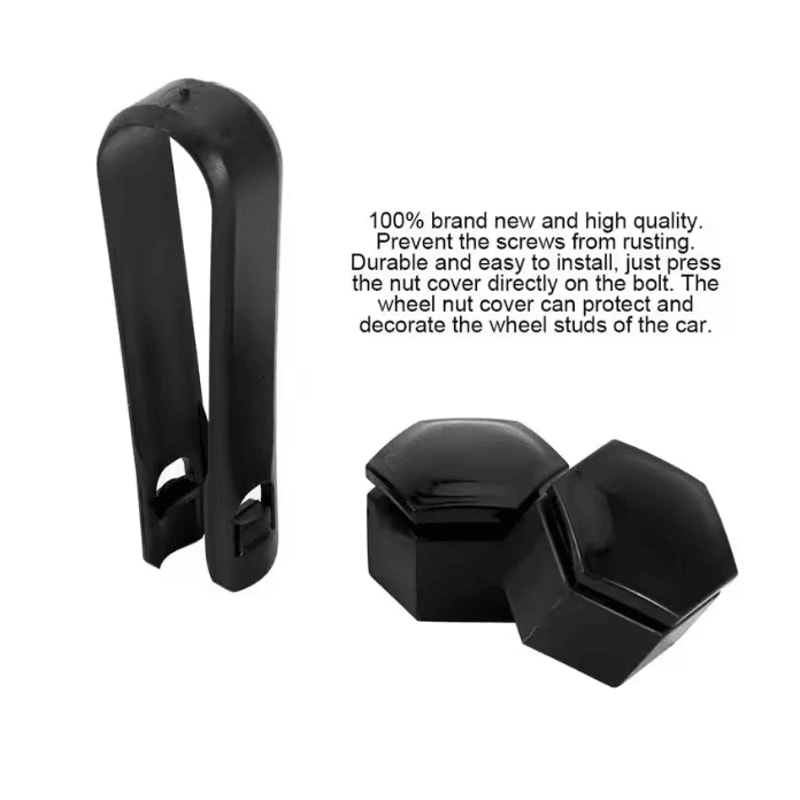 WheelGuard Car Wheel Nut Covers Rust Protection Set 3