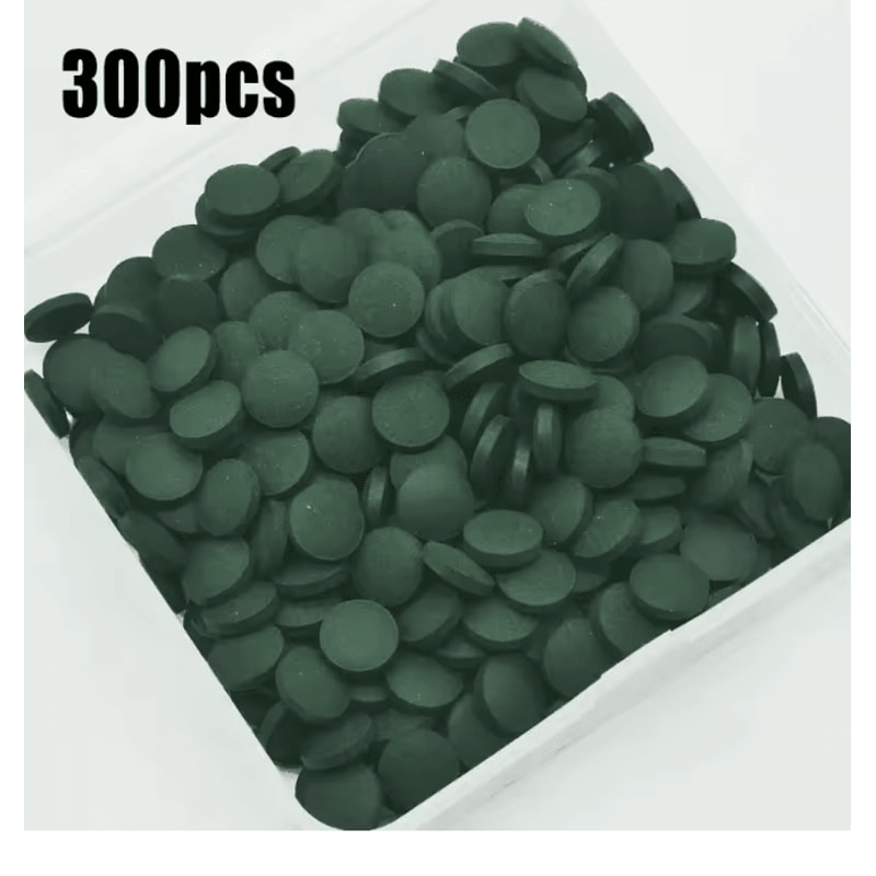 AquaVital Spirulina Fish Food Tablets For Aquarium Pets 6