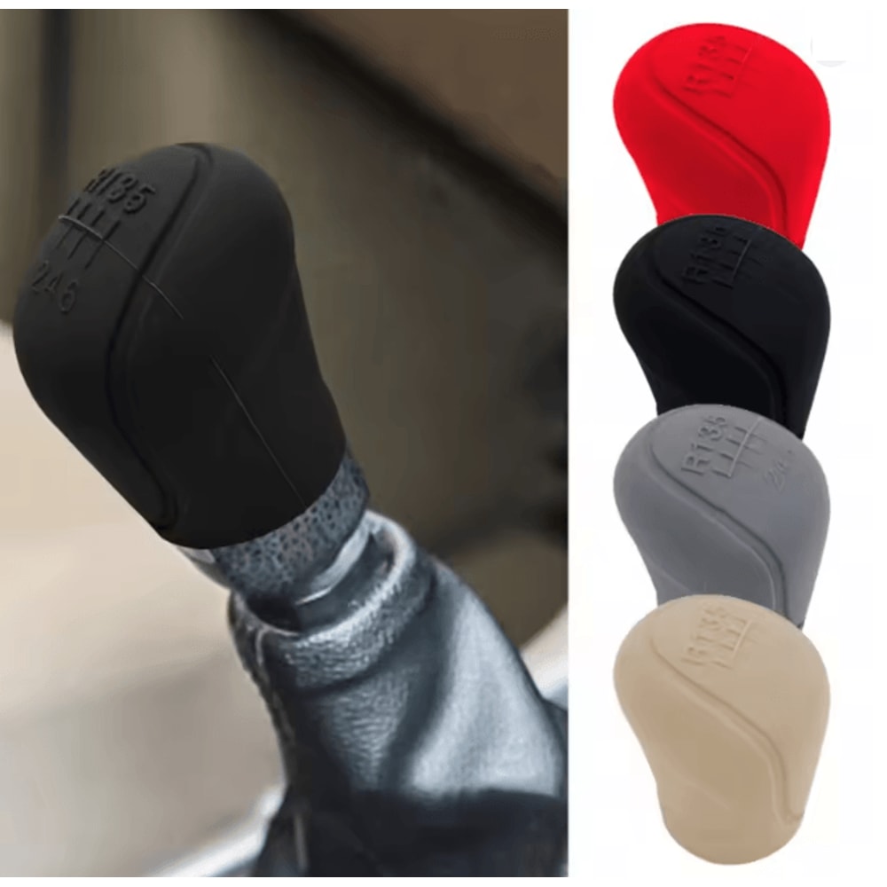 GripShift Silicone Gear Shift Knob Cover Non Slip Manual Handle 0