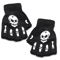 GlowSkull Halloween Skeleton Half Finger Gloves 4