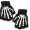 GlowSkull Halloween Skeleton Half Finger Gloves 5