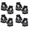 GlowSkull Halloween Skeleton Half Finger Gloves 10