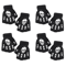 GlowSkull Halloween Skeleton Half Finger Gloves 10