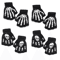 GlowSkull Halloween Skeleton Half Finger Gloves 14