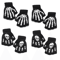GlowSkull Halloween Skeleton Half Finger Gloves 14