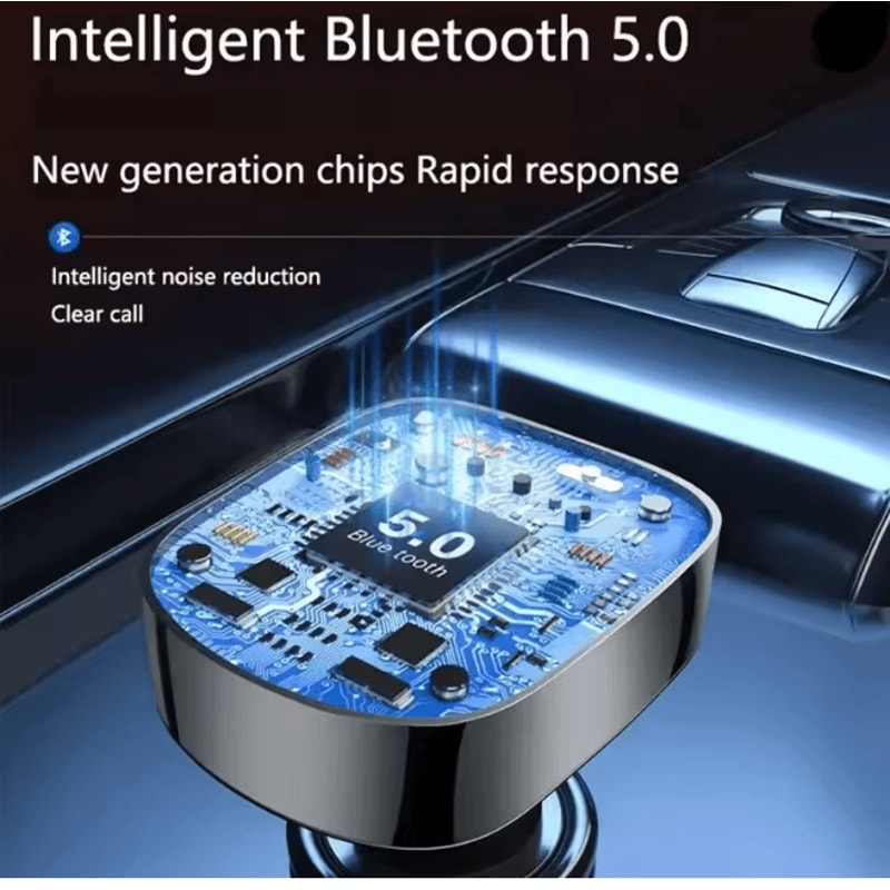 DriveTune Bluetooth Car MP3 Player With Dual USB Fast Charger 1