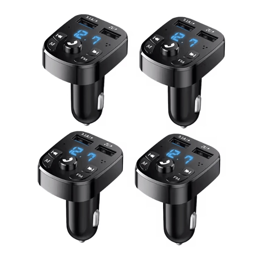 DriveTune Bluetooth Car MP3 Player With Dual USB Fast Charger 6