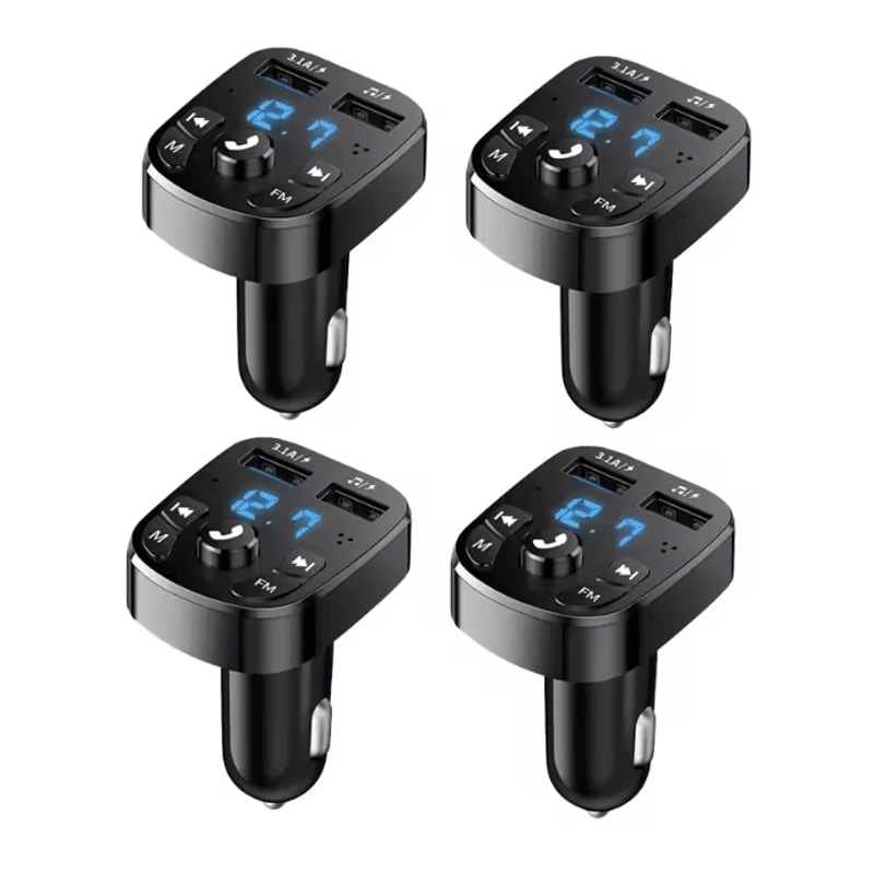 DriveTune Bluetooth Car MP3 Player With Dual USB Fast Charger 6