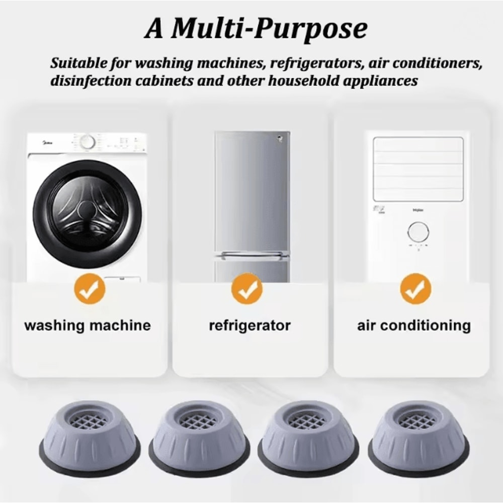 QuietStep Washing Machine Shock Pads Anti Vibration Silicone Feet 2