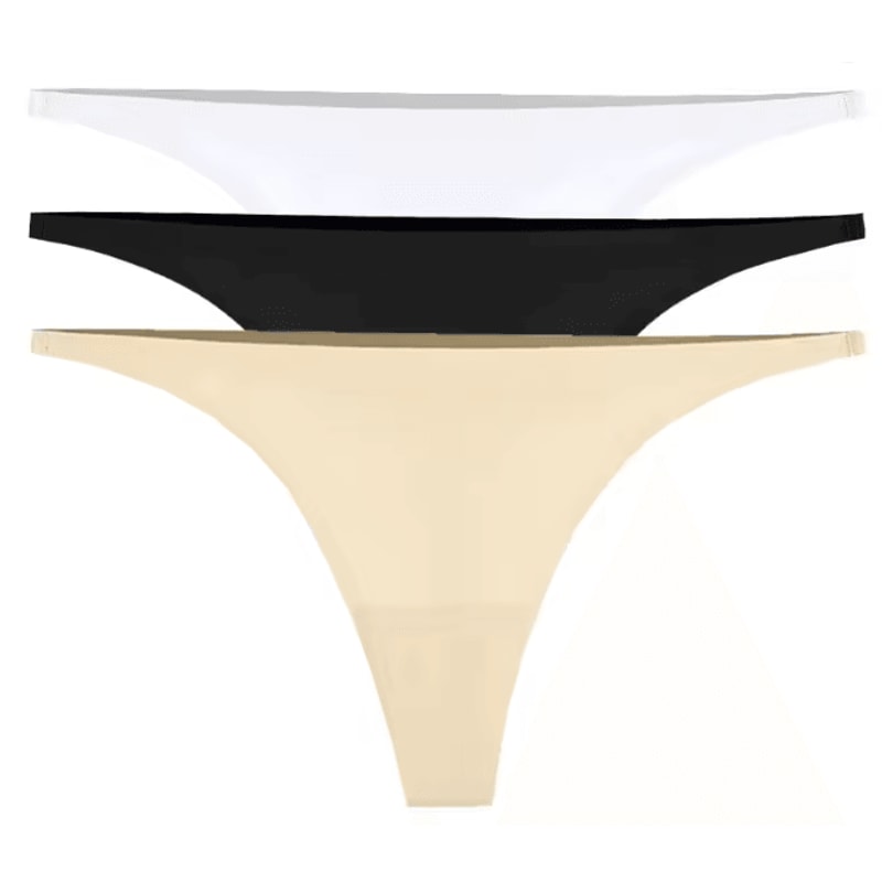 SilkEase Seamless Ice Silk Thong Underwear For Women 9