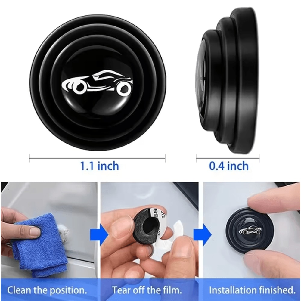 SilentGuard Car Door Shock Absorbing Silicone Protector Pads 3