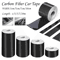 CarbonShield 3D Carbon Fiber Car Door Sill And Bumper Protector Stickers 0