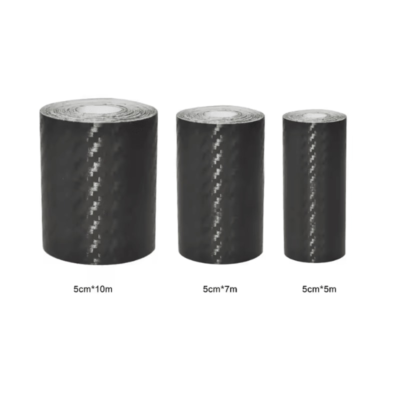 CarbonShield 3D Carbon Fiber Car Door Sill And Bumper Protector Stickers 3