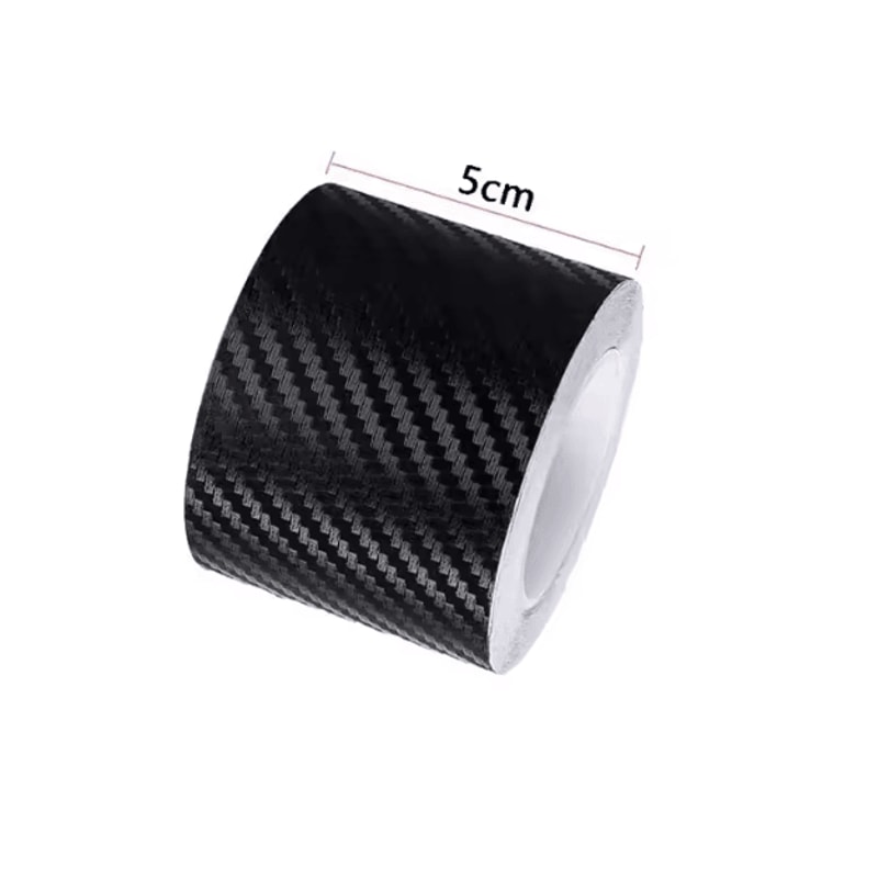 CarbonShield 3D Carbon Fiber Car Door Sill And Bumper Protector Stickers 4