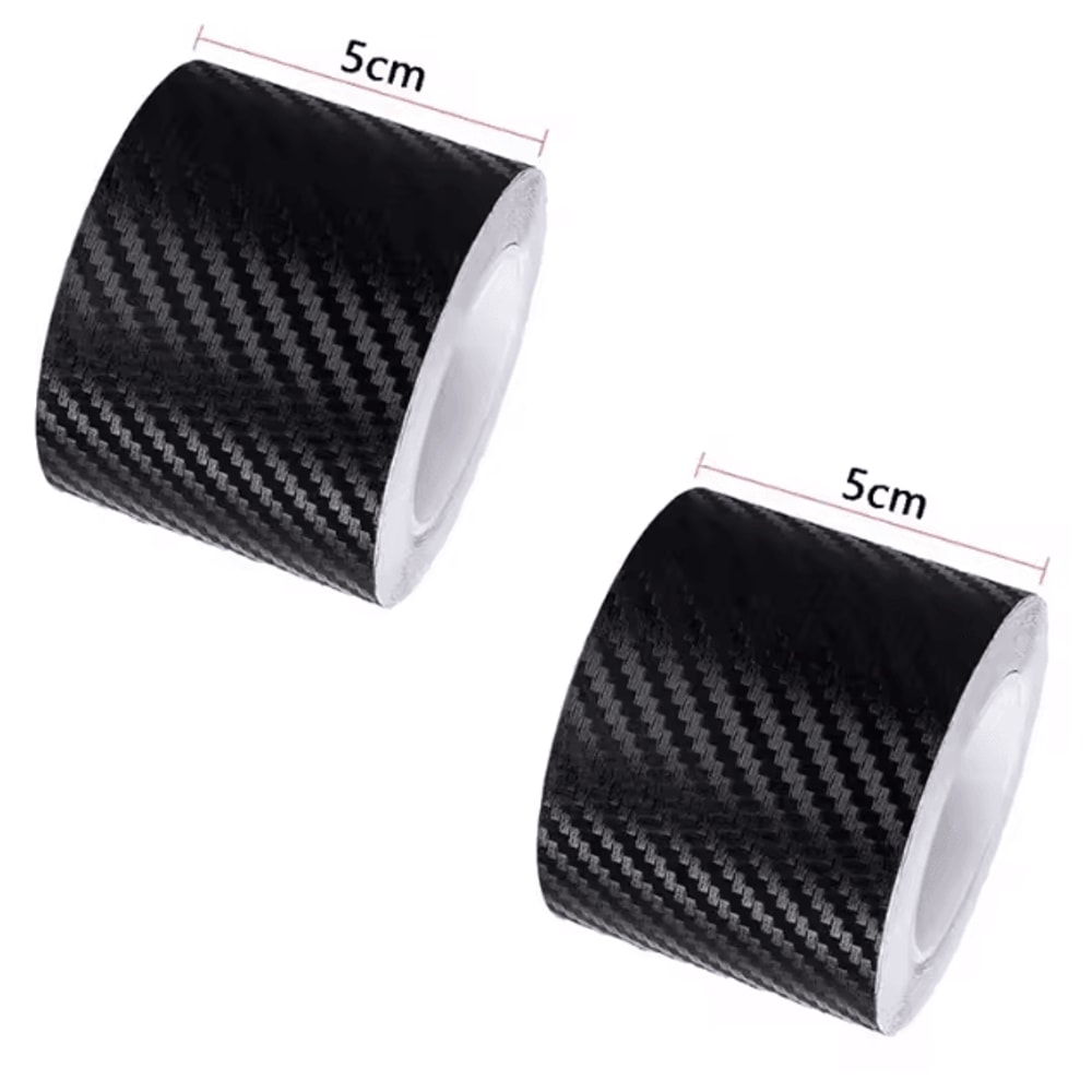CarbonShield 3D Carbon Fiber Car Door Sill And Bumper Protector Stickers 7