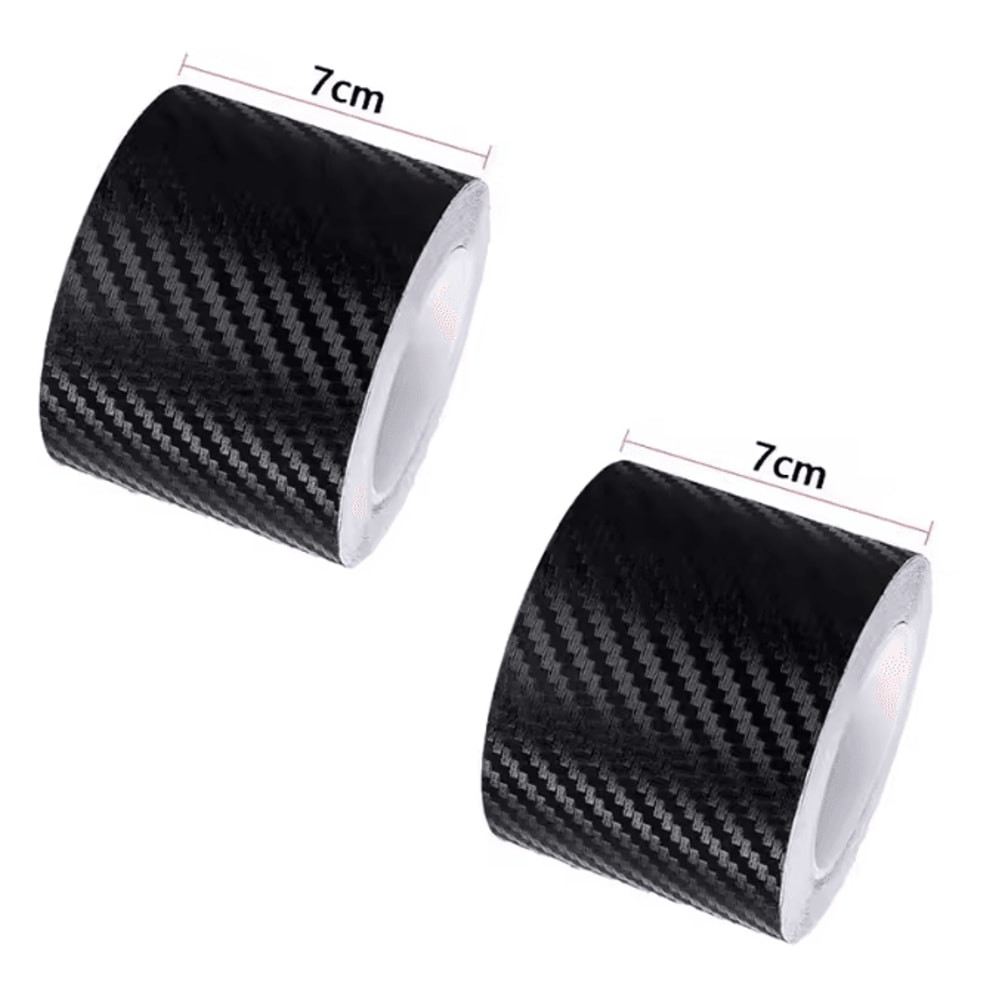 CarbonShield 3D Carbon Fiber Car Door Sill And Bumper Protector Stickers 9