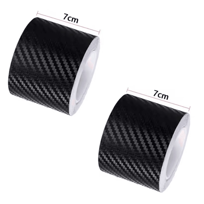 CarbonShield 3D Carbon Fiber Car Door Sill And Bumper Protector Stickers 9