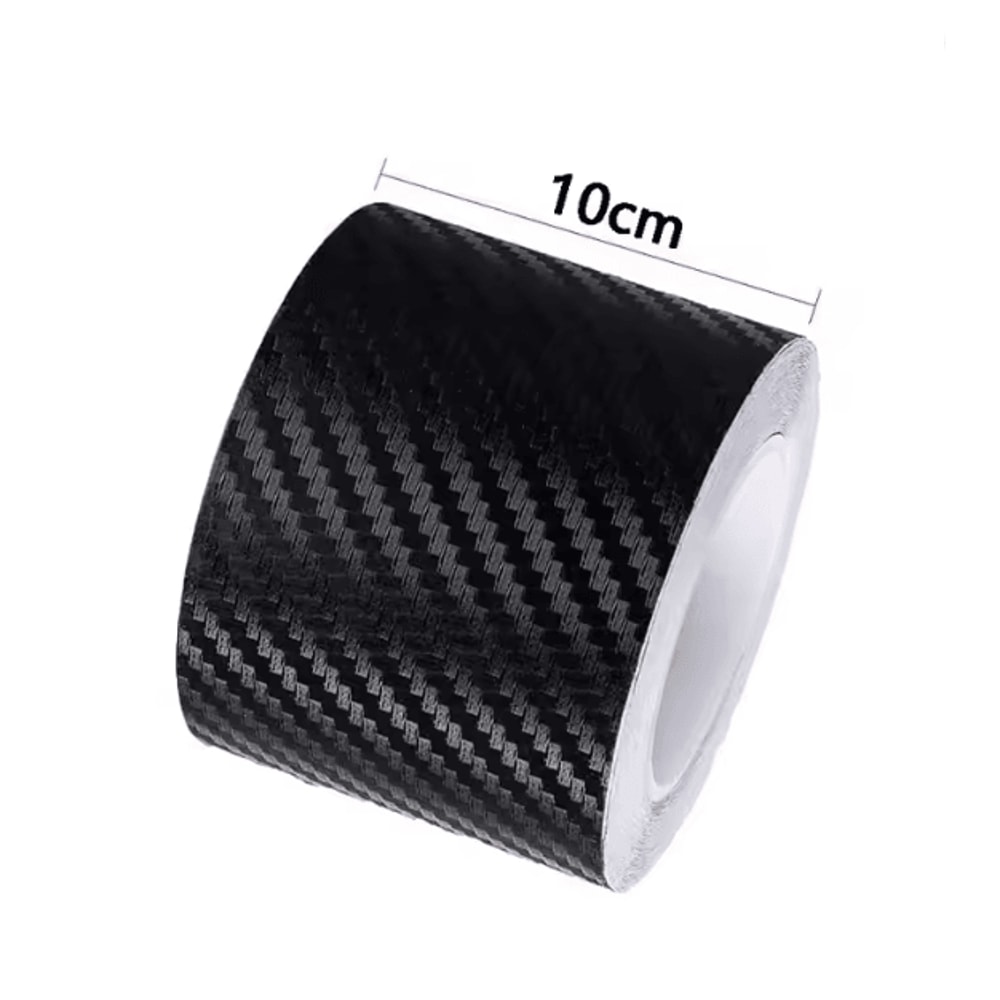 CarbonShield 3D Carbon Fiber Car Door Sill And Bumper Protector Stickers 10