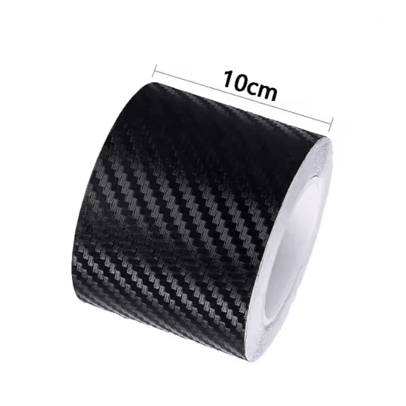 CarbonShield 3D Carbon Fiber Car Door Sill And Bumper Protector Stickers 10