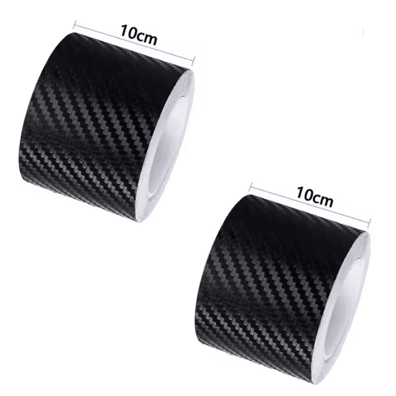 CarbonShield 3D Carbon Fiber Car Door Sill And Bumper Protector Stickers 11
