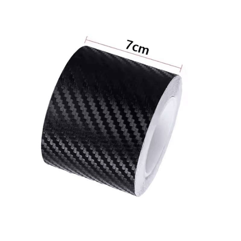 CarbonShield 3D Carbon Fiber Car Door Sill And Bumper Protector Stickers 8