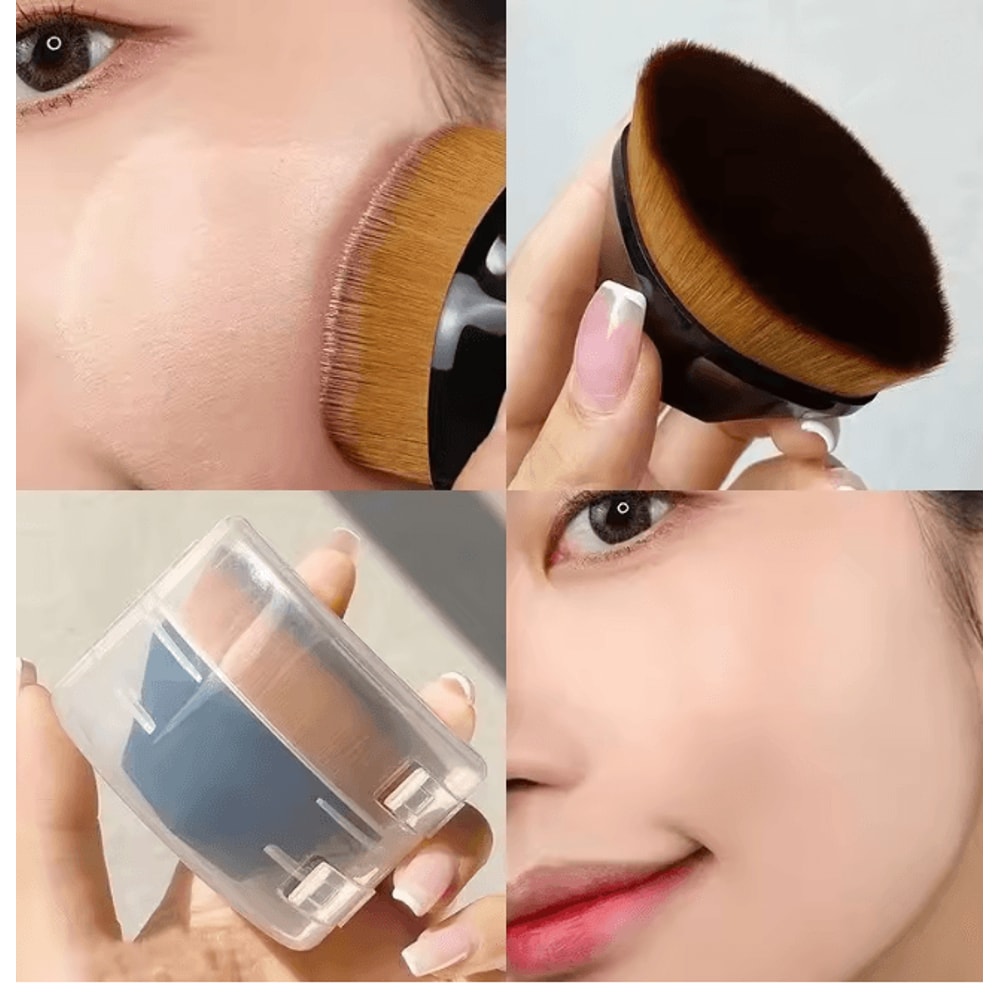 Hexagonal Kabuki Foundation Makeup Brush Set Flawless Coverage 2