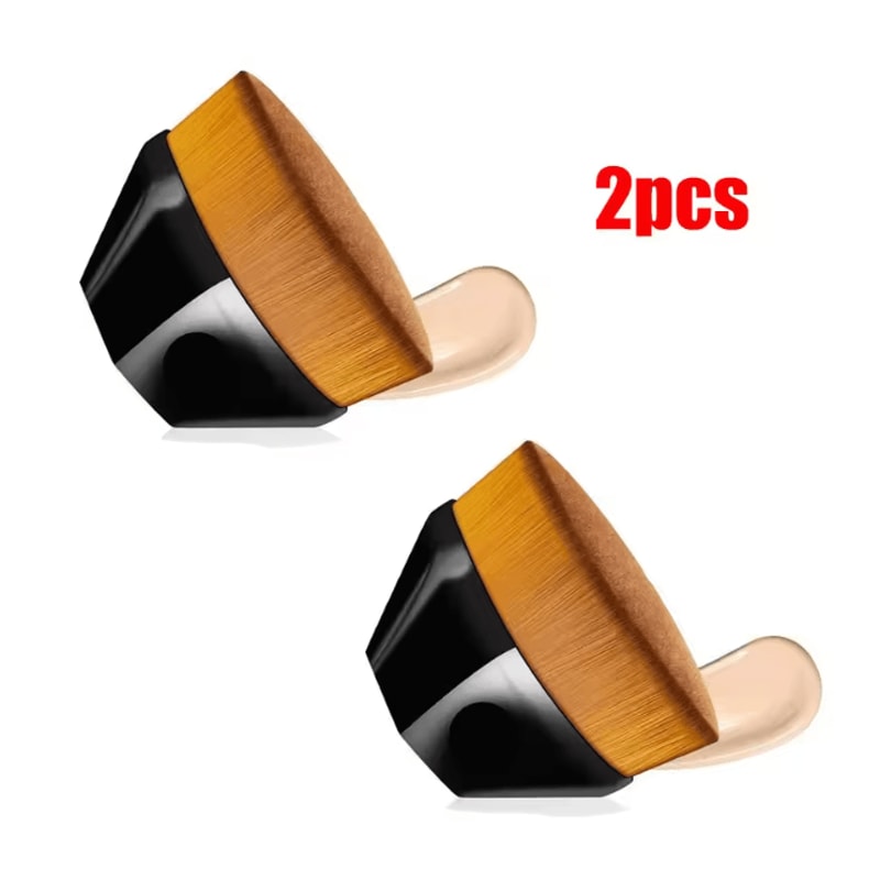 Hexagonal Kabuki Foundation Makeup Brush Set Flawless Coverage 9