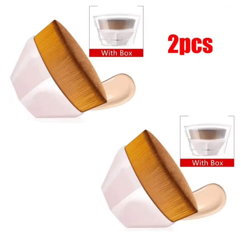 Hexagonal Kabuki Foundation Makeup Brush Set Flawless Coverage 12