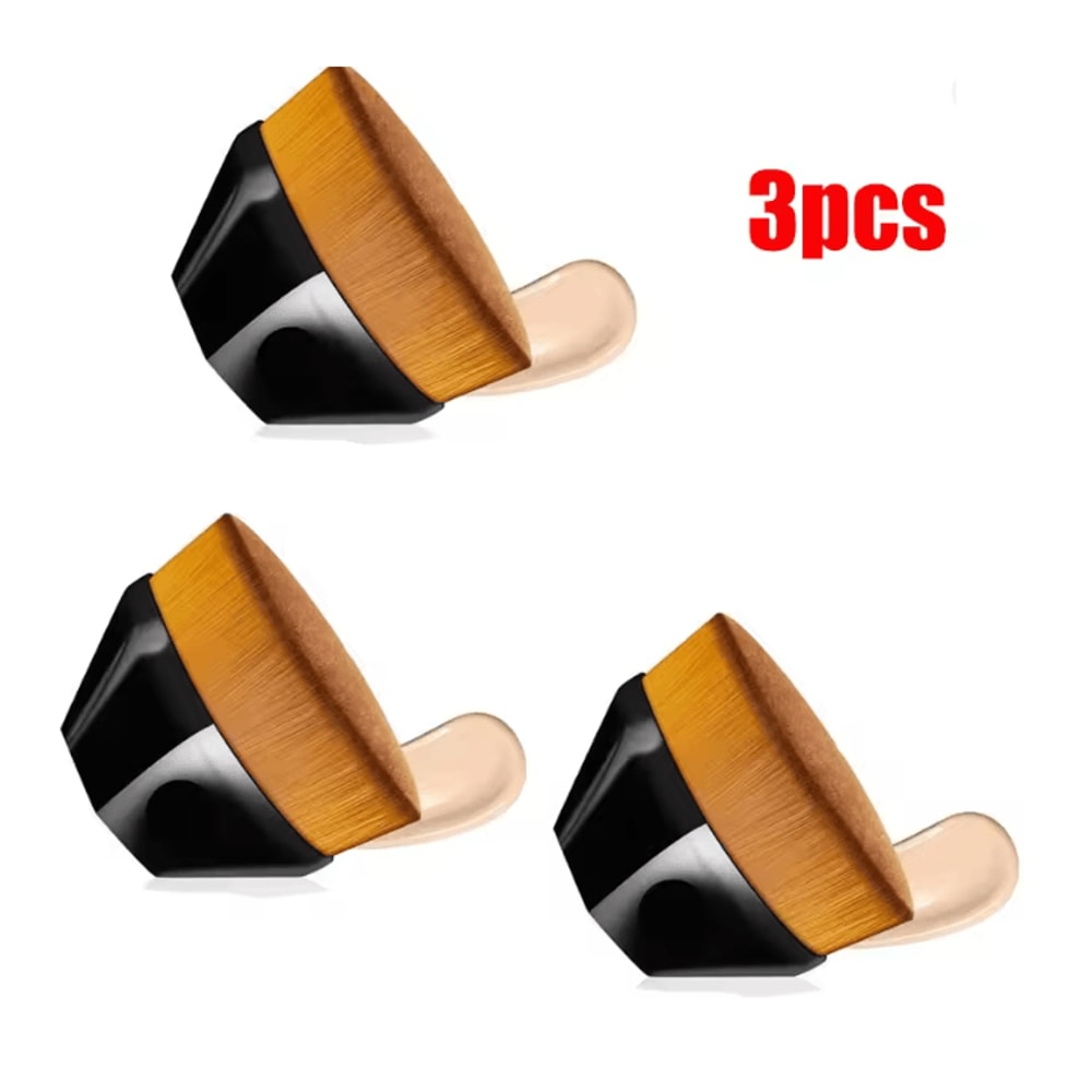 Hexagonal Kabuki Foundation Makeup Brush Set Flawless Coverage 14