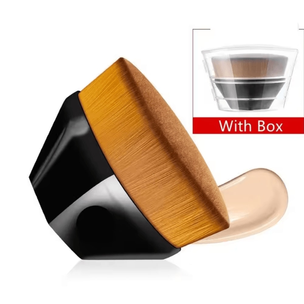 Hexagonal Kabuki Foundation Makeup Brush Set Flawless Coverage 6